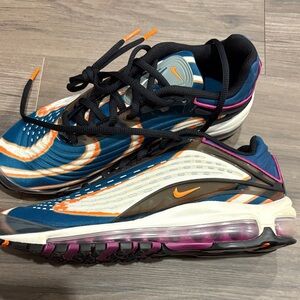 Nike Air Max Sneakers in Blue, Orange, and Pink